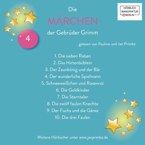 Die Märchen der Gebrüder Grimm - Vol 4 - Rückseite
